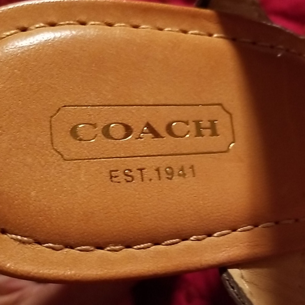 Coach Monogram High Heel Sandals